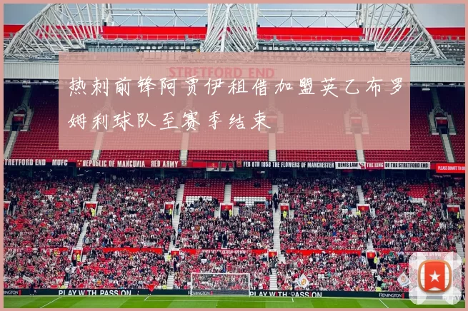 热刺前锋阿贾伊租借加盟英乙布罗姆利球队至赛季结束